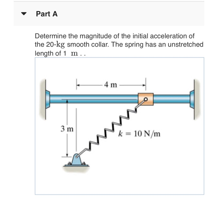 Solved Part A Determine the magnitude of the initial | Chegg.com