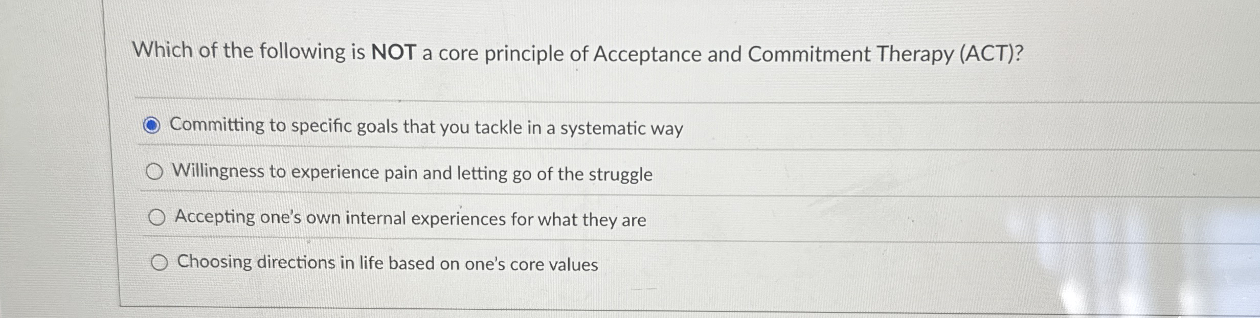 Solved Which of the following is NOT a core principle of | Chegg.com