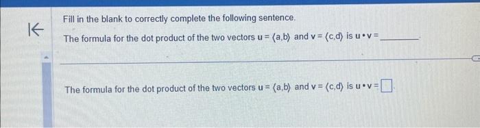 Solved Fill in the blank to correctly complete the following | Chegg.com