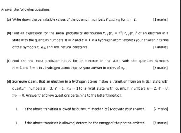Solved The energy-level diagram for an atom consisting of | Chegg.com