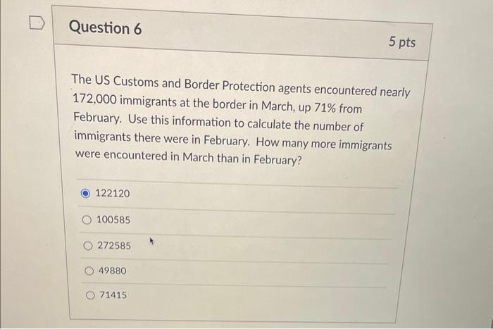 Solved The US Customs and Border Protection agents | Chegg.com