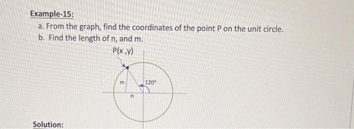 Solved Example-15: a. From the graph, find the coordinates | Chegg.com