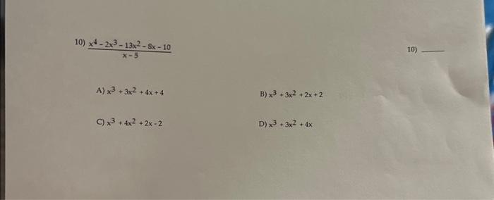 7x 3x 10 =- 2 (- 5x 4