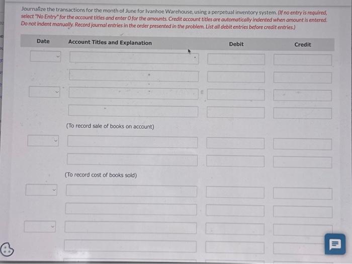 Solved Ivanhoe Warehouse distributes hardback books to