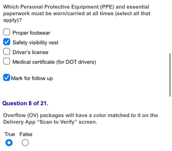 [Solved] Which Personal Protective Equipment (PPE) and ess