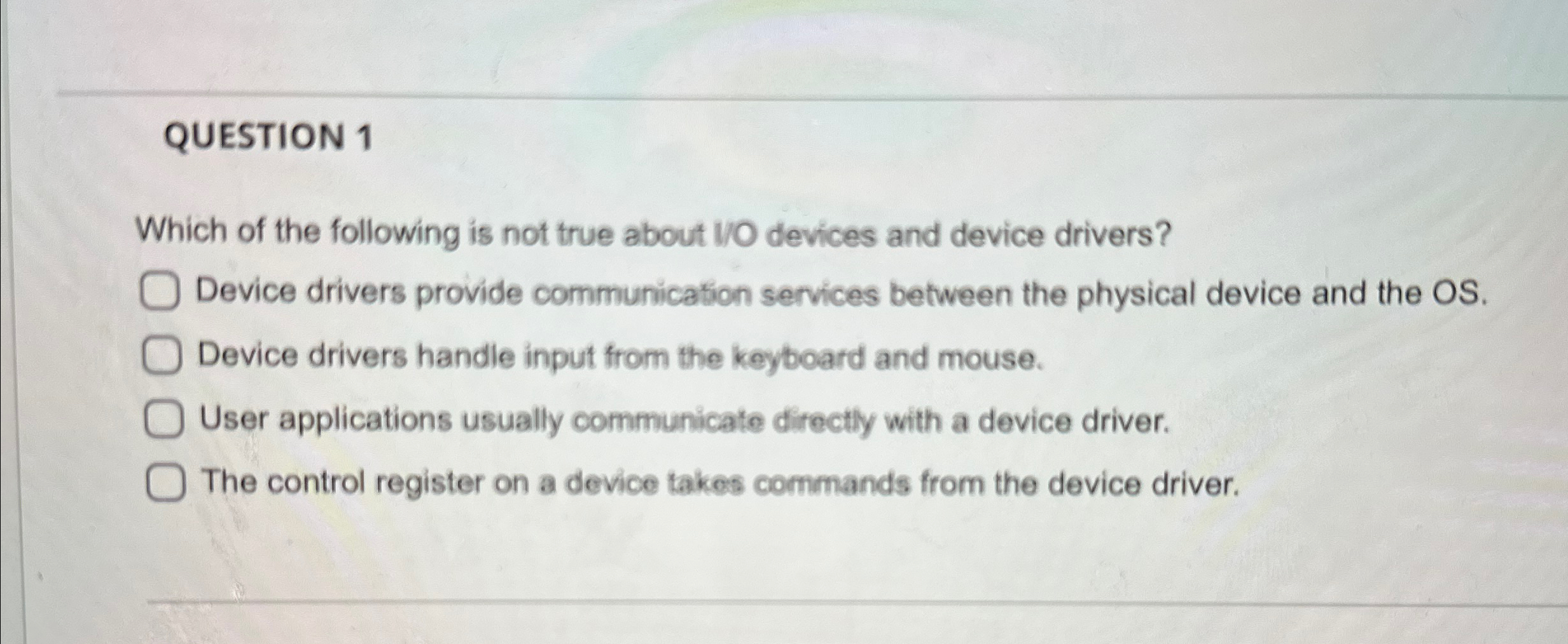 Solved QUESTION 1Which of the following is not true about VO | Chegg.com