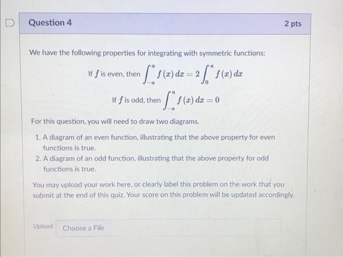 Solved D Question 4 2 pts We have the following properties | Chegg.com