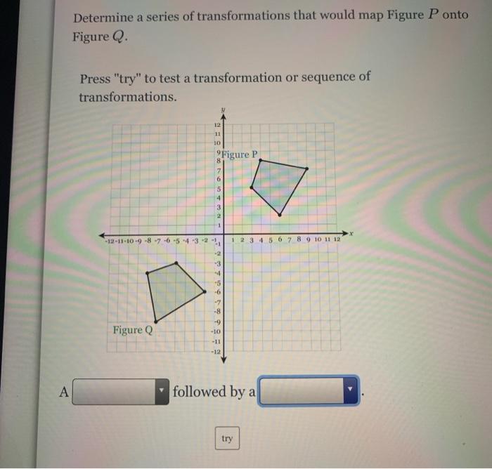 Solved Determine a series of transformations that would map | Chegg.com
