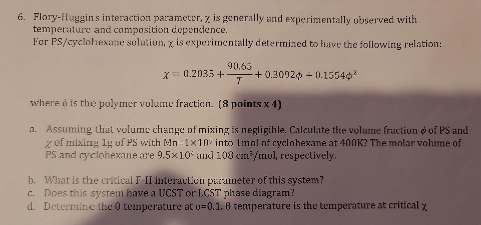 Temperatures and mixing interactions