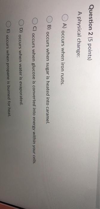 Solved Question 1 (5 points) What answer should be reported, | Chegg.com