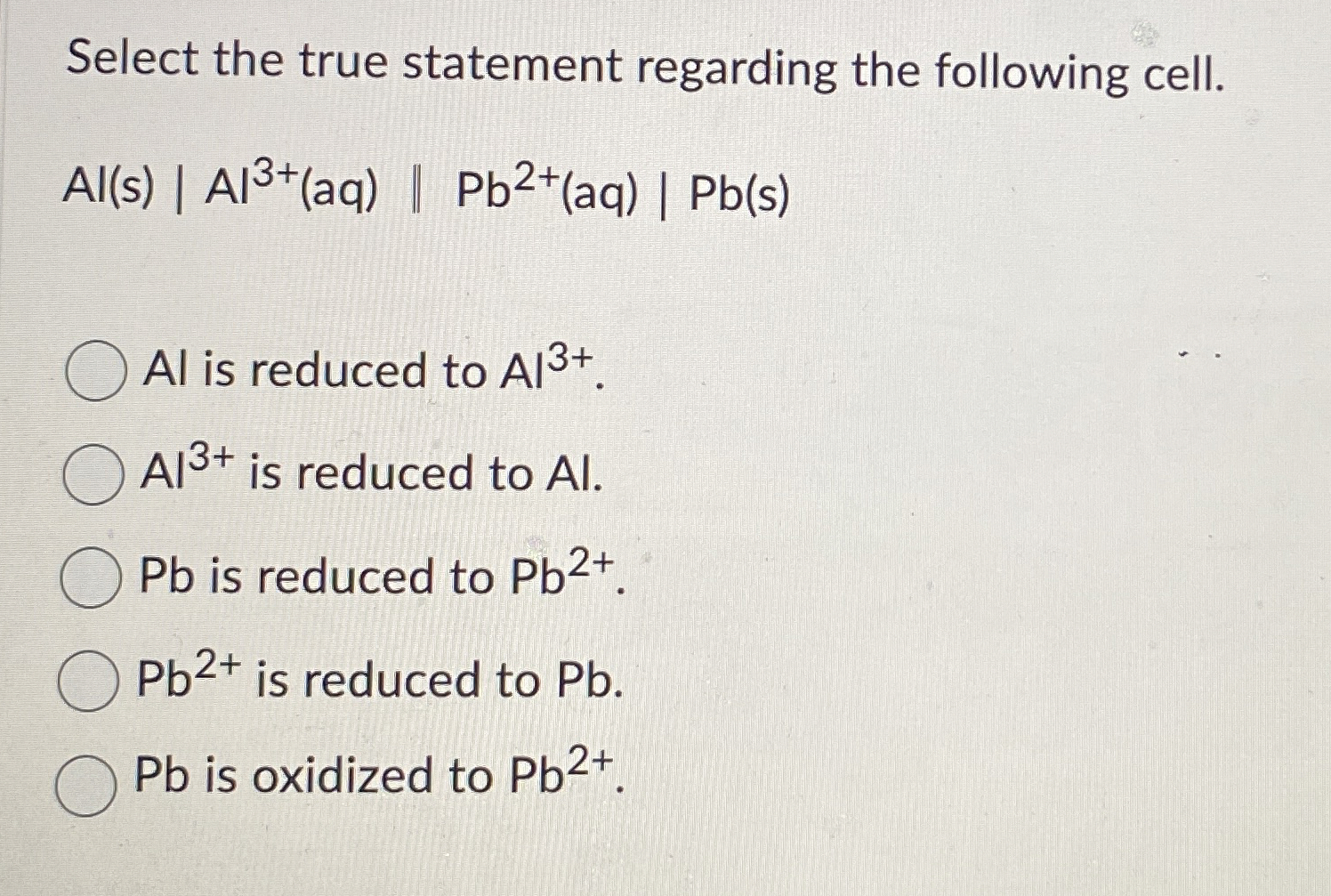 Solved Select the true statement regarding the following | Chegg.com