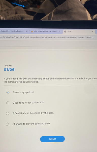 Solved Statewide Immunization InforNMDOH NMSIS | Chegg.com