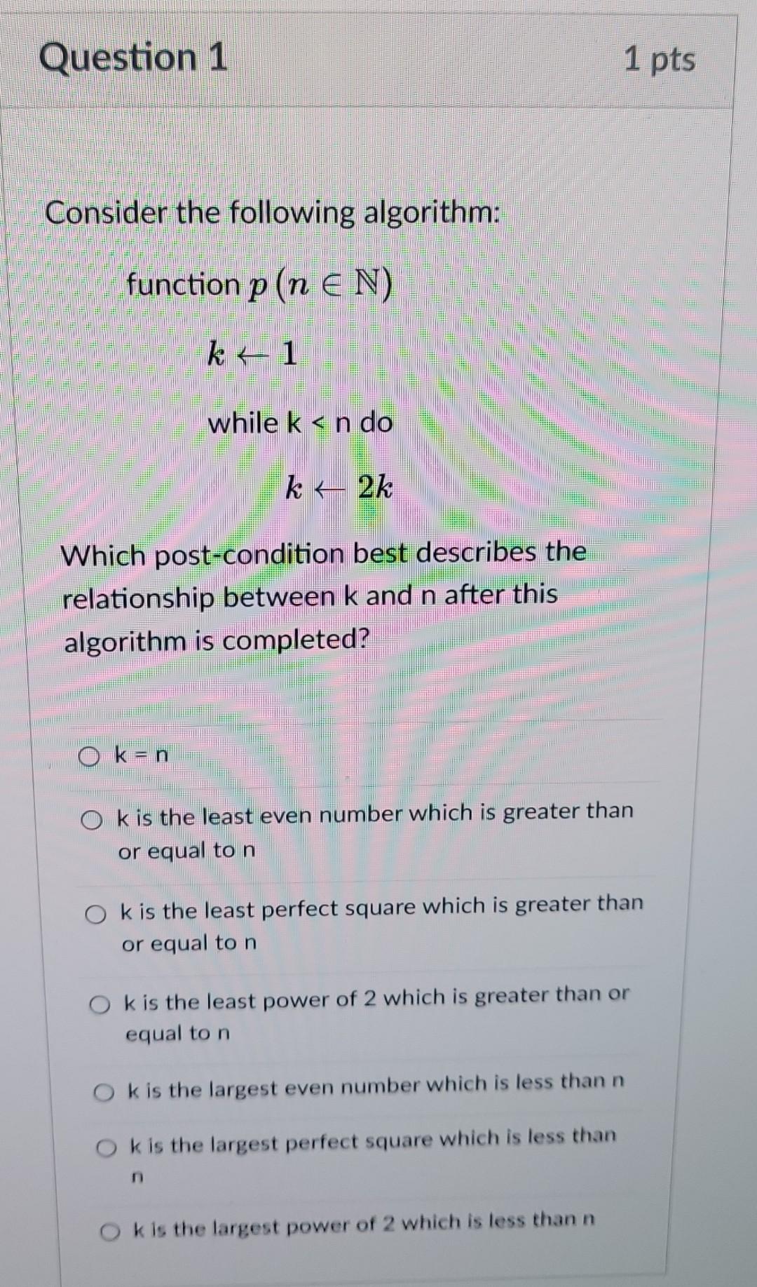 solved-question-1-consider-the-following-algorithm-function-chegg