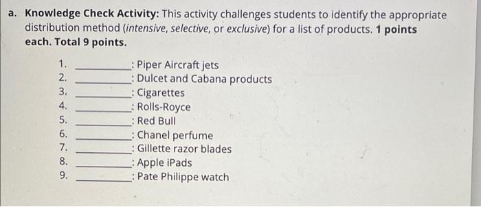 Solved a. Knowledge Check Activity: This activity challenges | Chegg.com