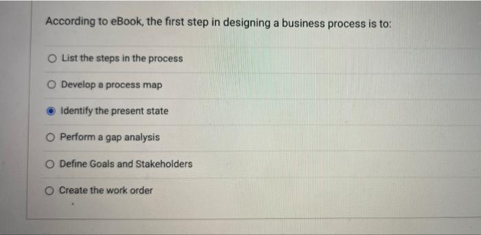 Solved According to eBook, the first step in designing a | Chegg.com