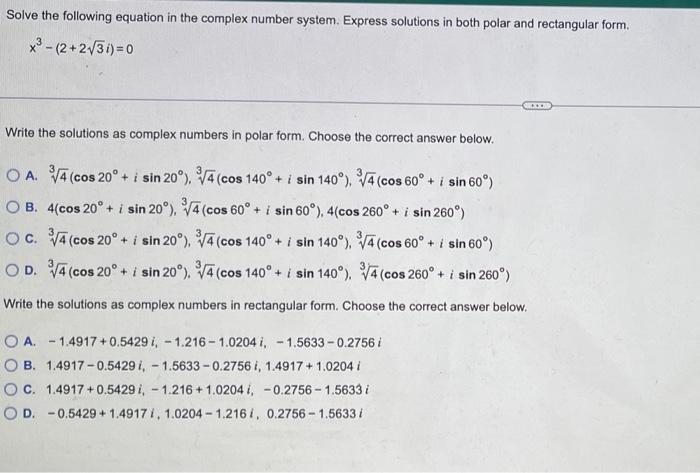 SOLUTION: Números complexos - Studypool
