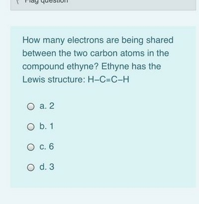 Solved How many electrons are being shared between the two | Chegg.com