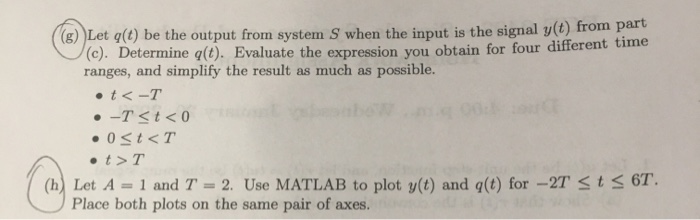 Solved 1 Let U T Be The Unit Step Function And Let R T Chegg Com