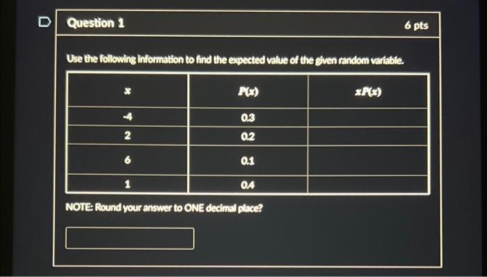 Solved NOTE Round Your Answer To ONE Decimal Place Chegg Com   Image