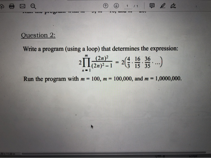 Solved Question 2: Write a program (using a loop) that | Chegg.com