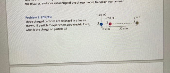 Charge Model Example Solved and pictures, and your knowledge of the charge model, | Chegg.com