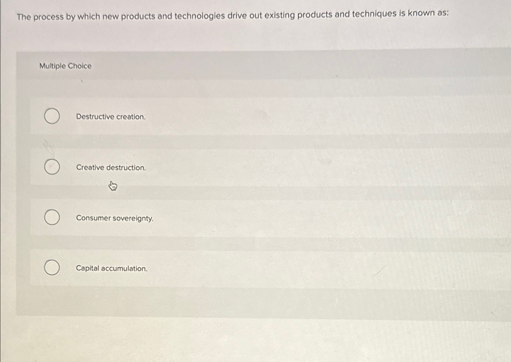 Solved The process by which new products and technologies | Chegg.com