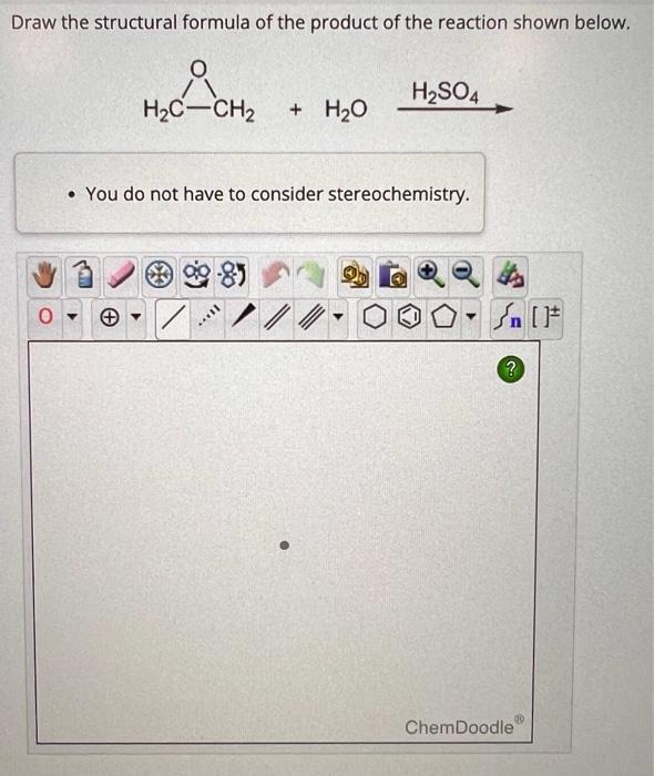 Solved Draw the structural formula of the product of the | Chegg.com