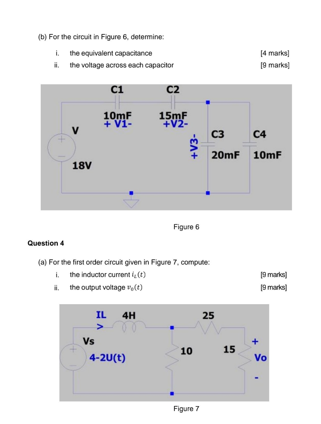 Solved (b) ﻿For the circuit in Figure 6, ﻿determine:i. ﻿the | Chegg.com