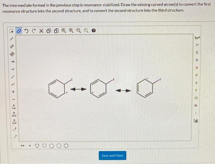 Solved The intermediate formed in the previous step is | Chegg.com