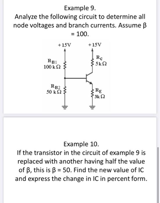 Solved Example 9. Analyze the following circuit to determine | Chegg.com