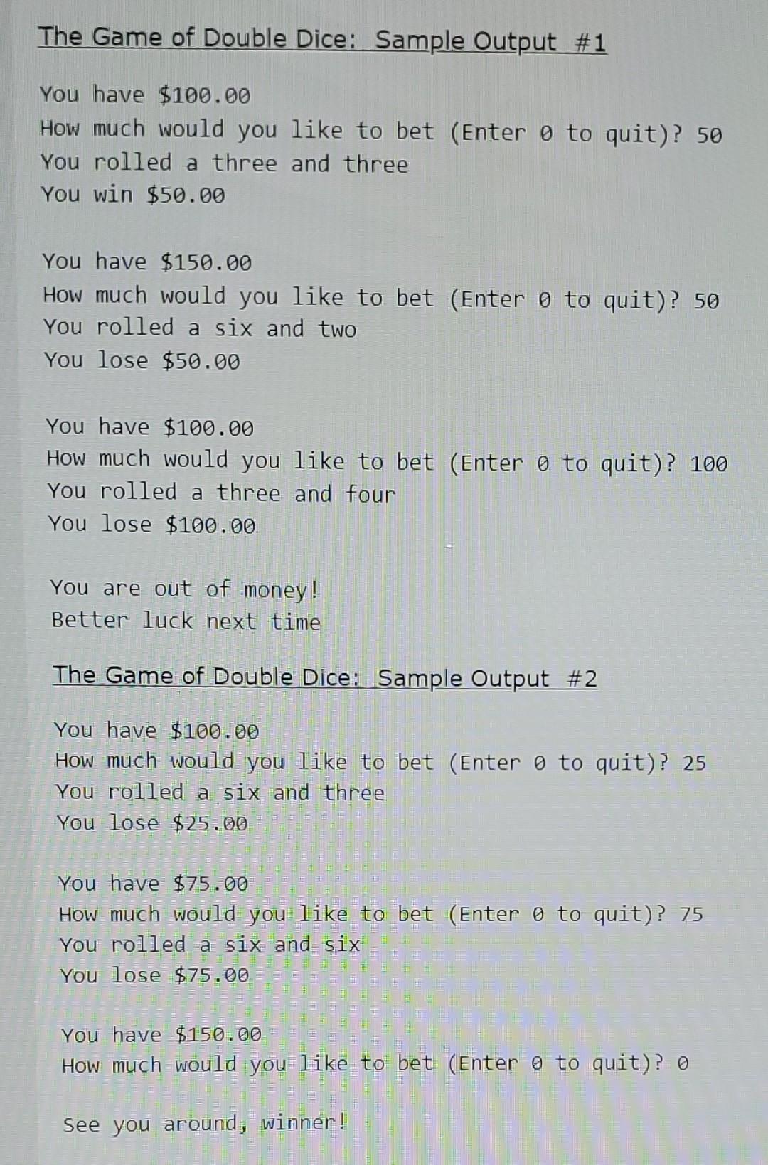 Solved Please help! I need to write a Java code (NOT Java | Chegg.com