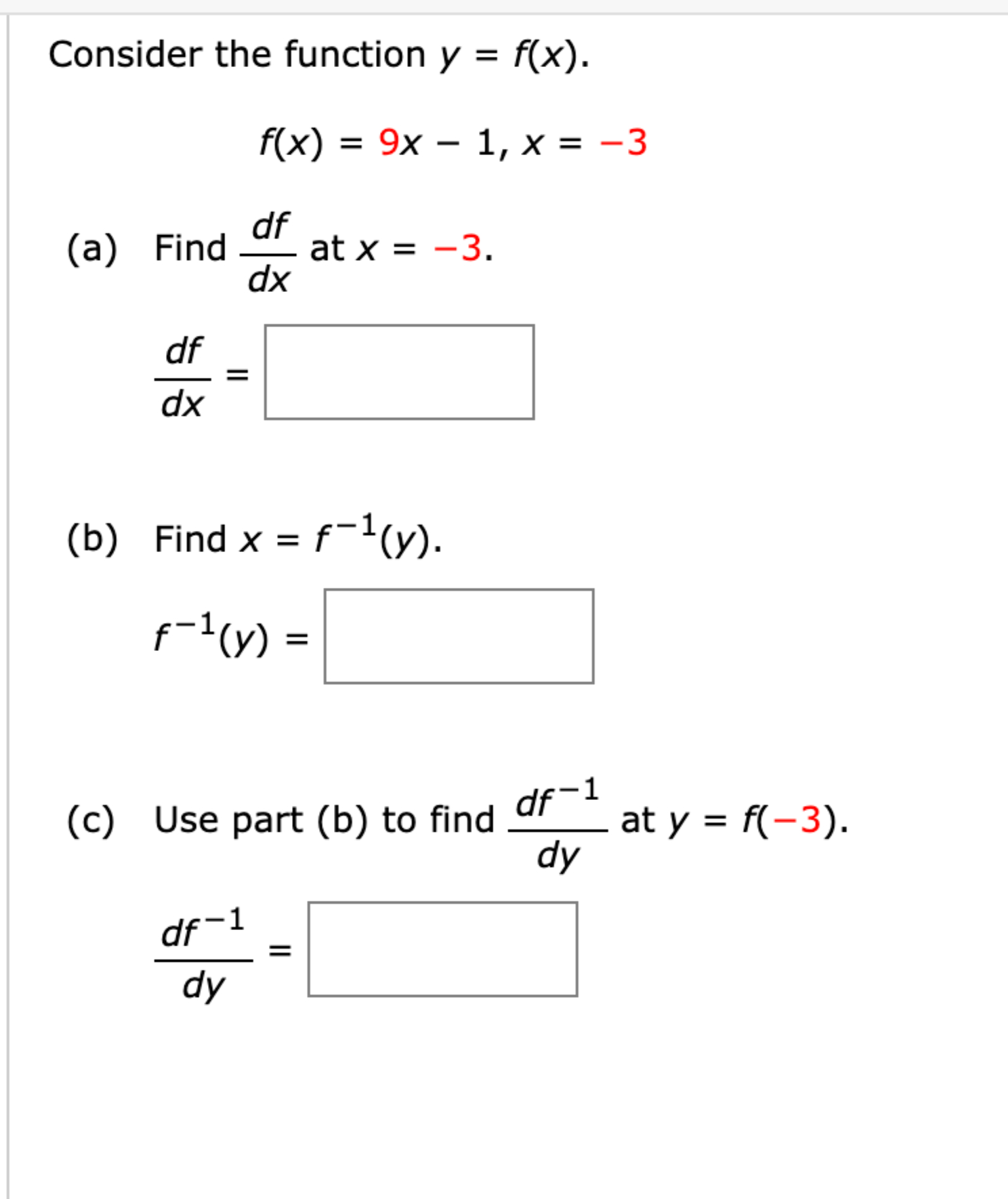 Solved Consider The Function Y F X F X 9x 1 X 3 A ﻿find