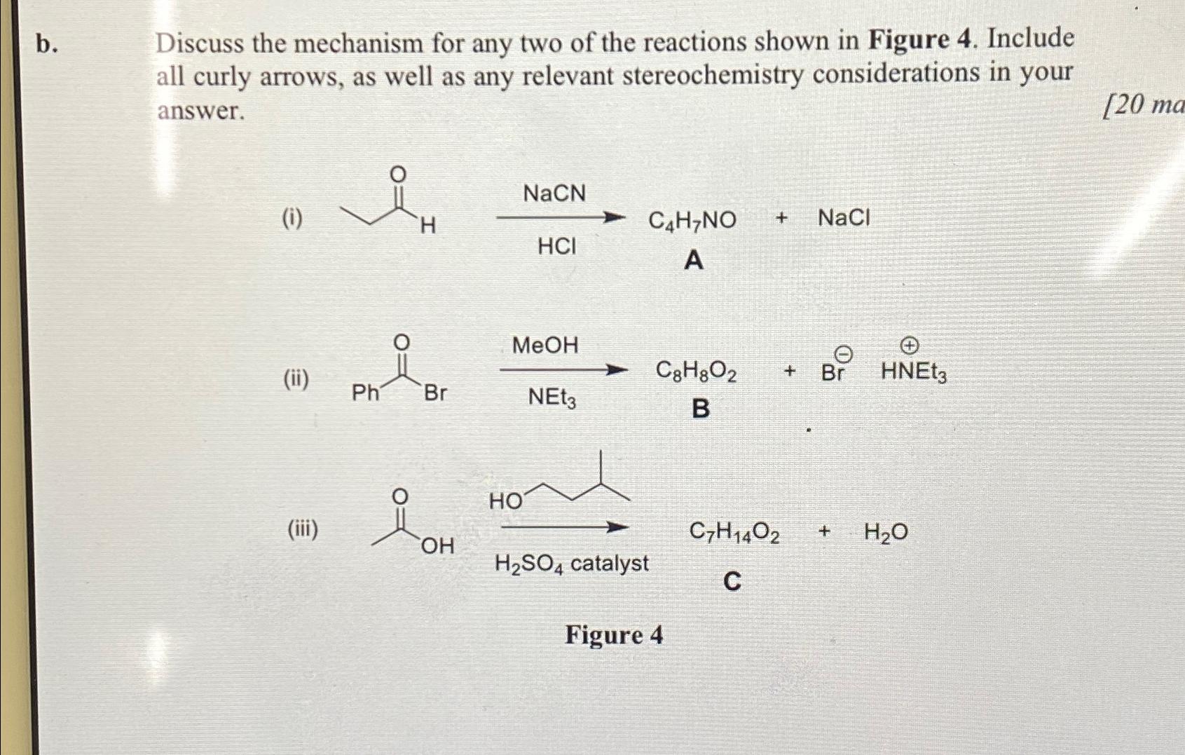 Solved B. ﻿Discuss The Mechanism For Any Two Of The | Chegg.com