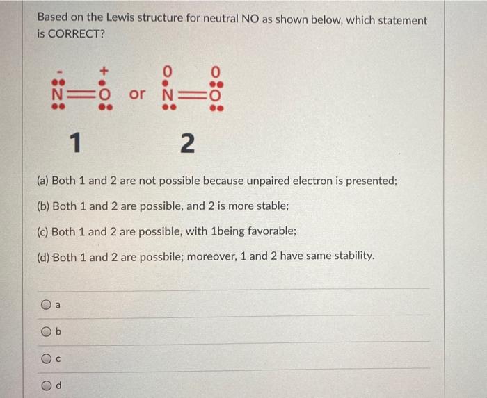 Solved Based on the Lewis structure presented below, which | Chegg.com