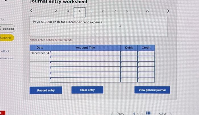 Solved Journal entry worksheet On December 31 , wages of | Chegg.com