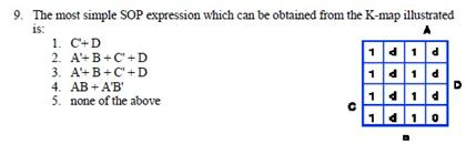Sop Expression Example Solved The most simple SOP expression which can be obtained | Chegg.com