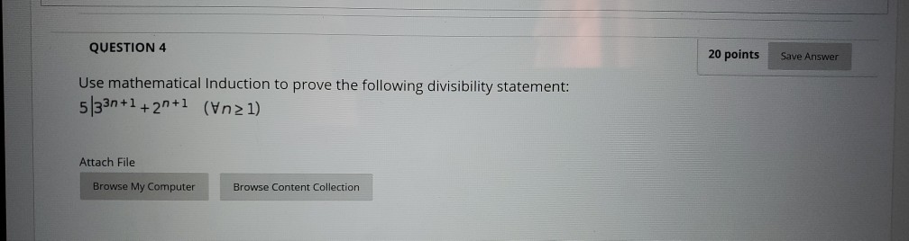 Solved QUESTION 4 20 points Save Answer Use mathematical | Chegg.com