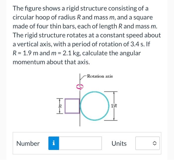 Solved The figure shows a rigid structure consisting of a | Chegg.com