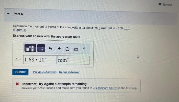 Solved Figure 1 Of 1Determine The Moment Of Inertia Of The | Chegg.com