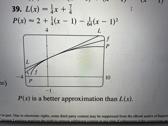 Solved 39. Find the quadratic approximation to f(x)=x+3 near | Chegg.com