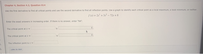 Solved Chapter 4, Section 4.2, Question 014 Use The First | Chegg.com