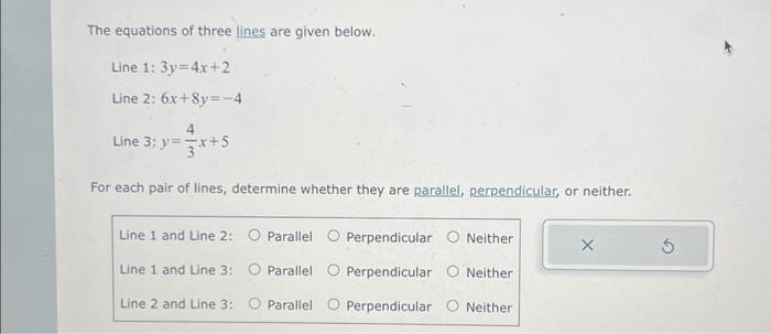 3 4 homework equations of lines answers