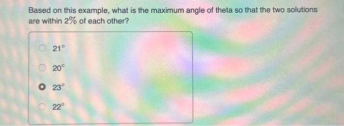 Based on this example, what is the maximum angle of | Chegg.com