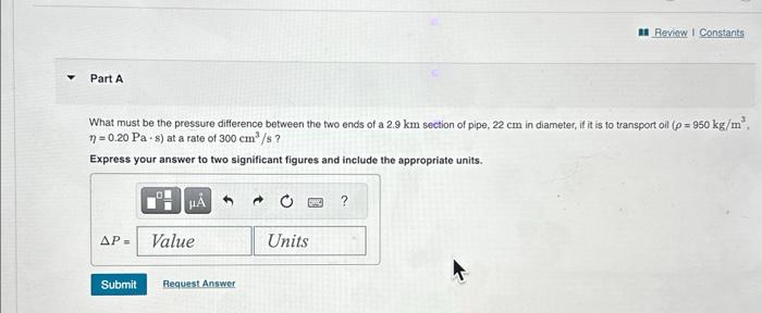 Solved What must be the pressure difference between the two | Chegg.com
