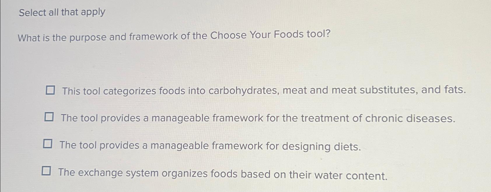 Solved Select all that applyWhat is the purpose and | Chegg.com