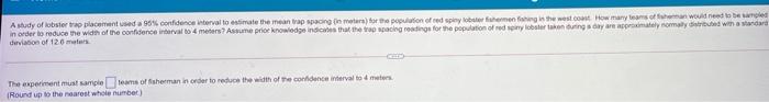 Solved A study of lobstetra placement used 95% confidence | Chegg.com