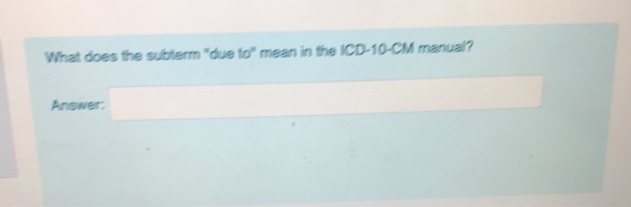 Solved What does the subterm