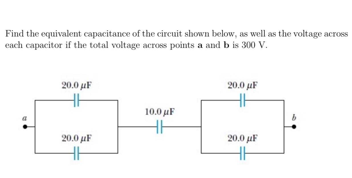 Solved Find the equivalent capacitance of the circuit shown | Chegg.com