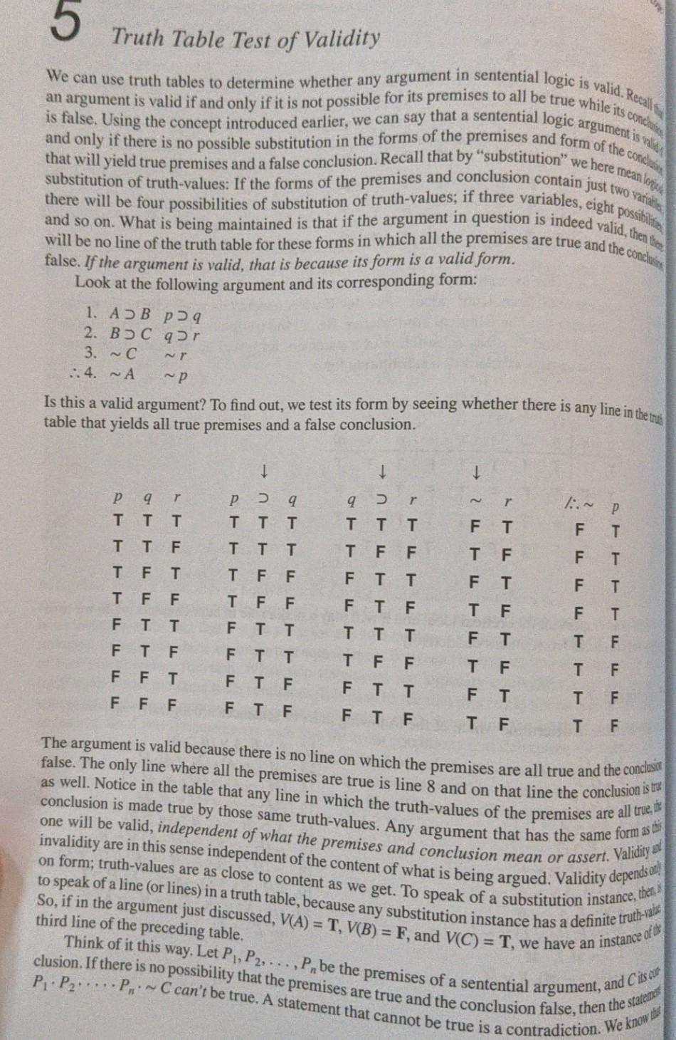 Solved tertia Exercise 3-8 Use a truth table to determine | Chegg.com