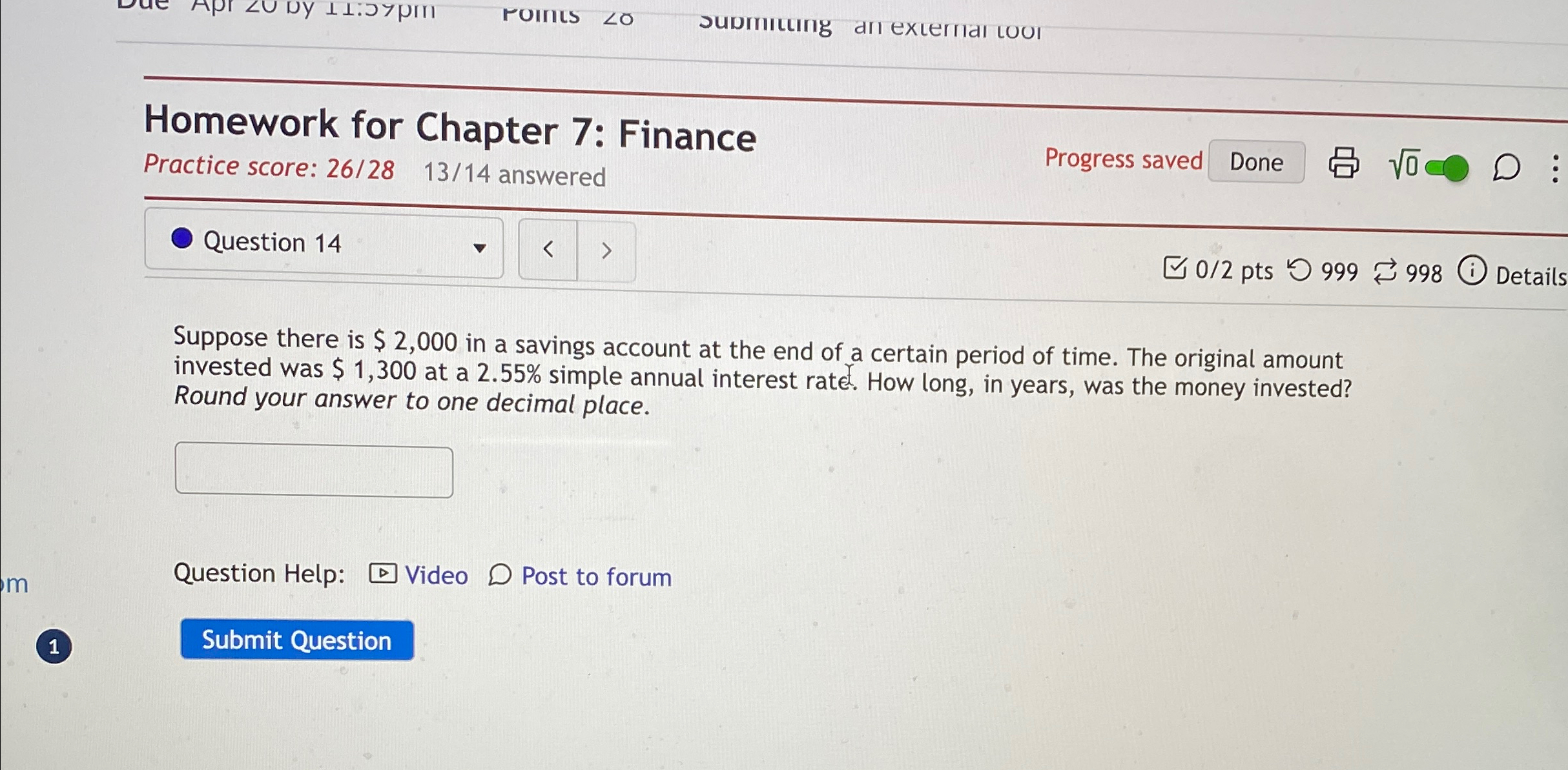 Solved Homework for Chapter 7: FinancePractice score: | Chegg.com